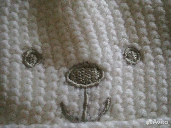 Комплект шапка и варежки