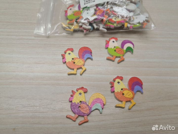 Пуговицы деревянные (детские)