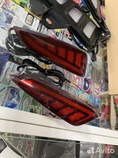 Катафоты Led заднего бампера Toyota C-HR 2016-19