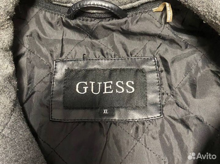 Кожаная куртка guess мужская оригинал