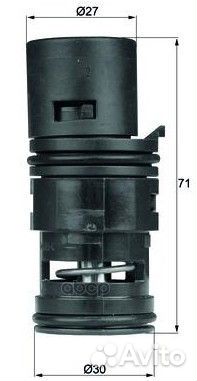 Термостат масляной системы TO780 Mahle/Knecht