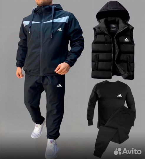 Спортивный костюм Adidas 5 в 1 плащевый