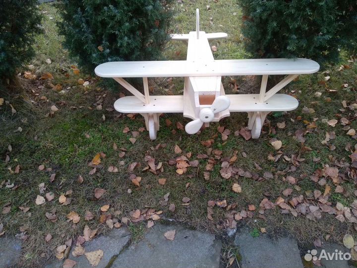 Фото реквизиты Деревянный самолёт большой