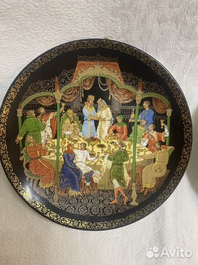 Настенные тарелки лфз из серии жар-птица 1989г