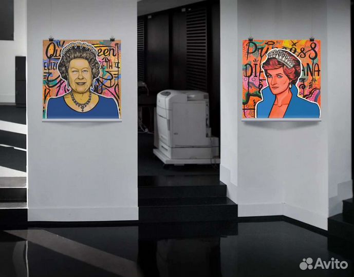 3 интерьерные картины в авторском стиле