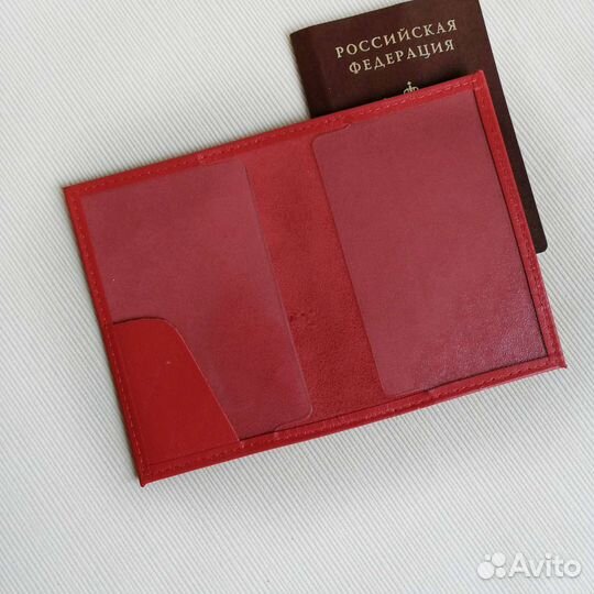 Обложка на паспорт кожаная