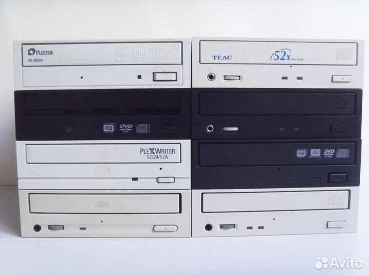 Дисководы проверенные Plextor, Teac, Benq