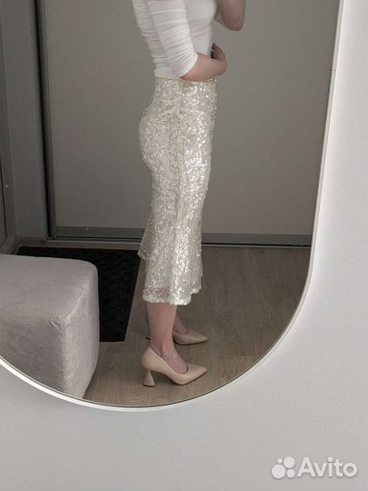 Юбка с пайетками