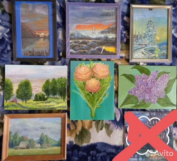 Картины маслом на холсте/ картоне