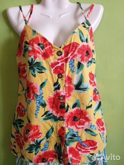 Женский топ, юбка, сарафан zara. Лен