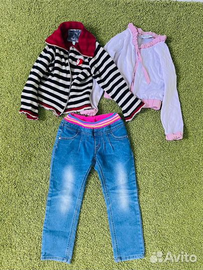 Тёплые вещи на девочку 2,3,4 года пакетом
