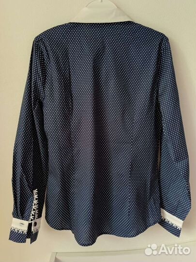 Рубашка школьная тёмно-синяя 140см