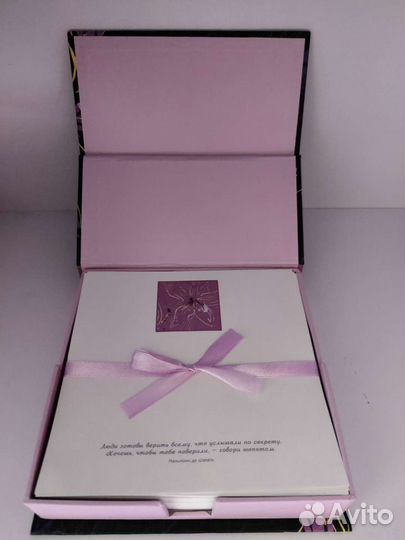 Листы для записей в коробке