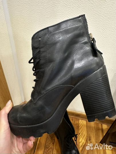 Ботильоны 39 натуральная кожа