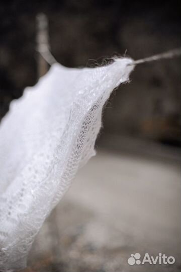 Шаль из козьего пуха/Оренбургский платок 90/90