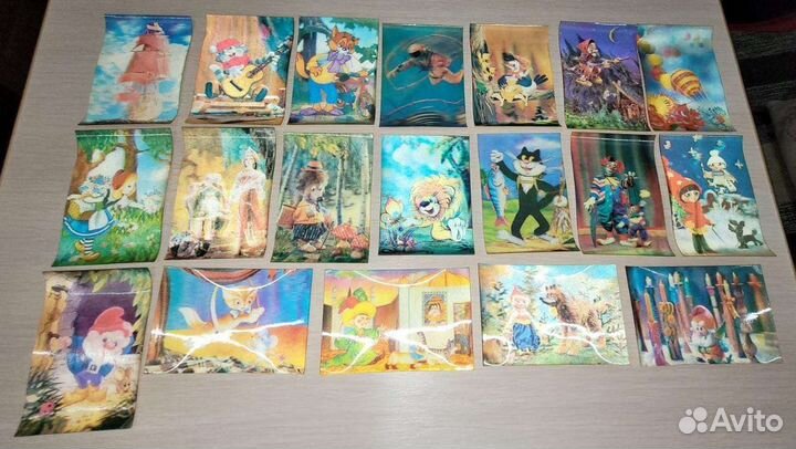 Календари стерео/переливные 1987-1990 гг