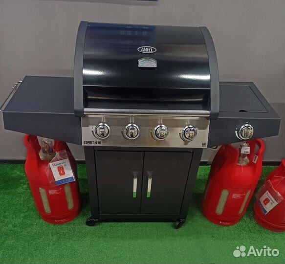 Гриль газовый Esprit 41B, 4 горелки + конфорка