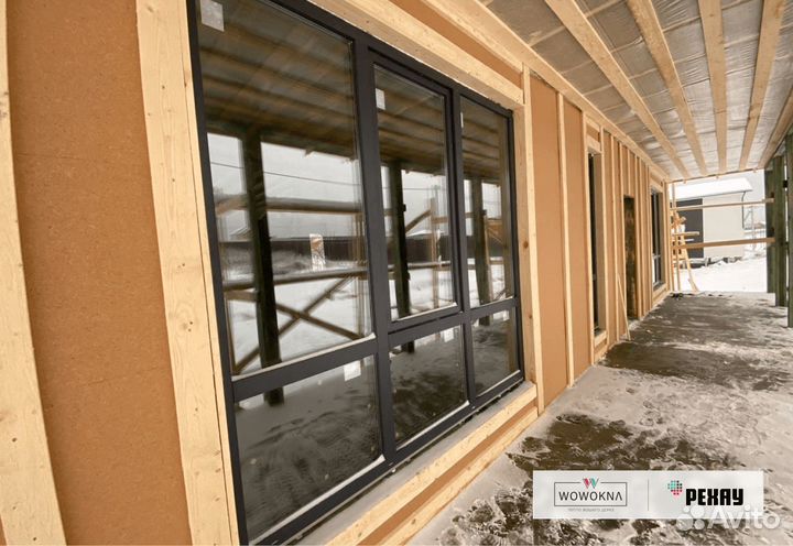 Алюминиевое панорамное остекление веранды