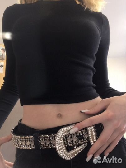 Ремень со стразами