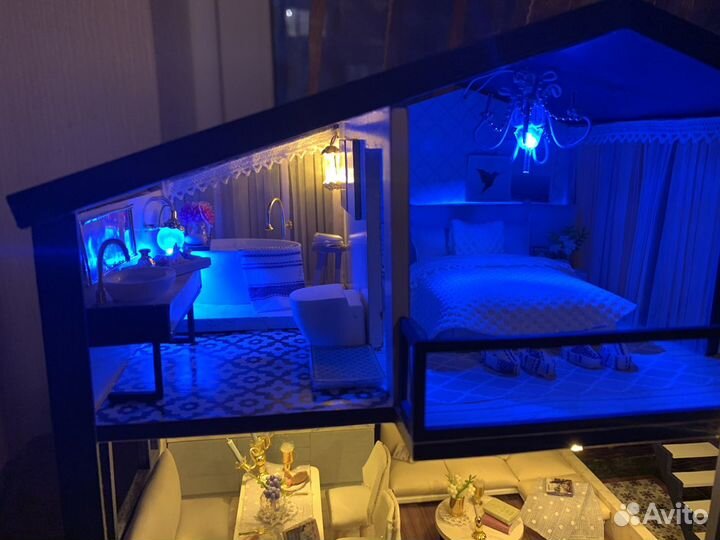 Кукольный домик Румбокс Дом с бассейном