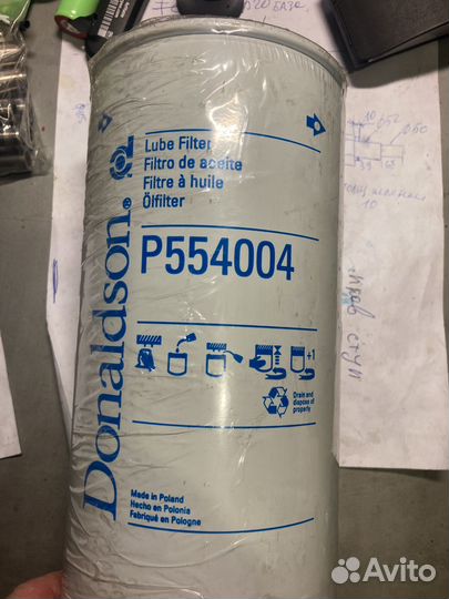 P554004 donaldson фильтр масляный h256 d108\Volvo