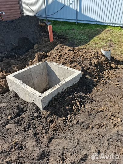 Колодец, погреб из колец жби, сливные ямы, водопр