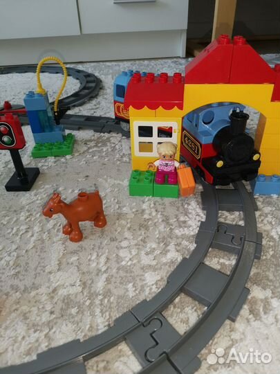 Lego duplo поезд плюс дополнительные рельсы