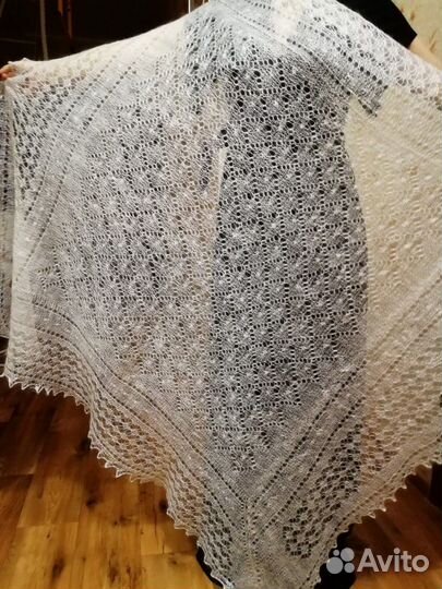 Паутинка пуховая, платок