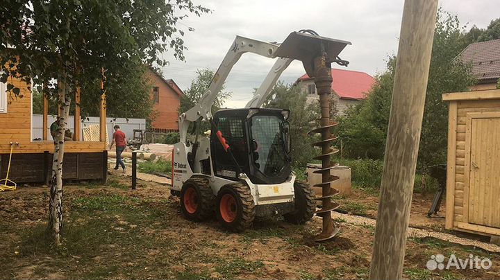 Аренда bobcat, бур, вилы