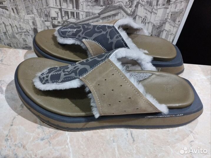 Шлепки Deckers lab кожа 29см