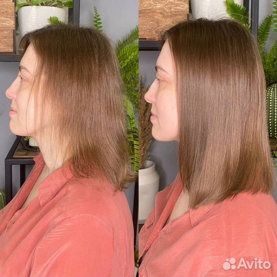Загущение волос + коррекция волос