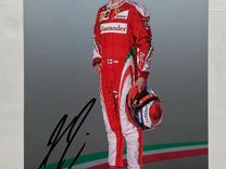 Автограф Кими Райкконена Формула 1 Ferrari