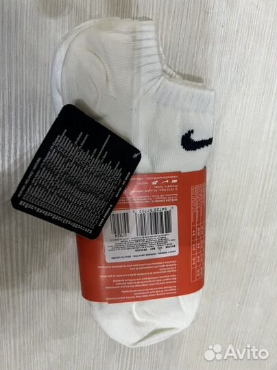 Набор из трех пар носки nike lightweight NO show