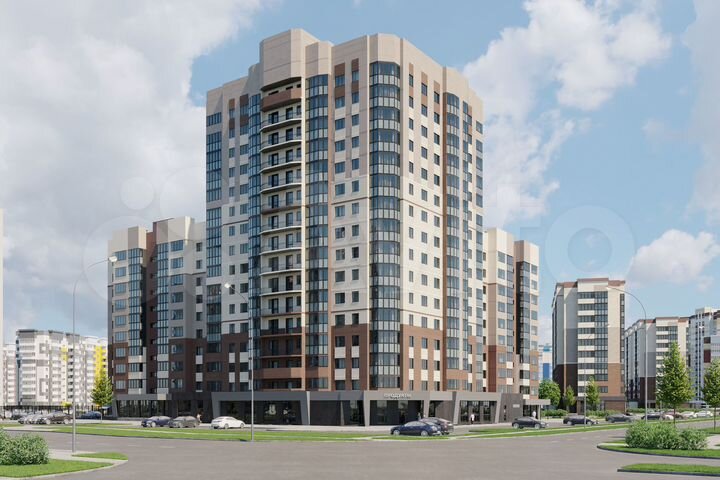 2-к. квартира, 67,5 м², 4/16 эт.
