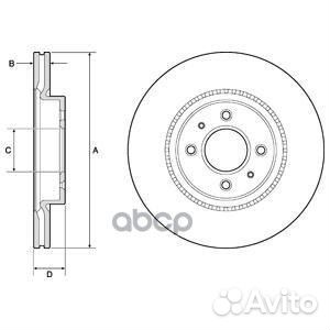 Диск тормозной BG4743C BG4743C Delphi