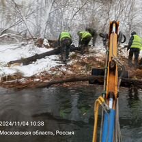 Очистка водоёмов земснарядом, Мытищи