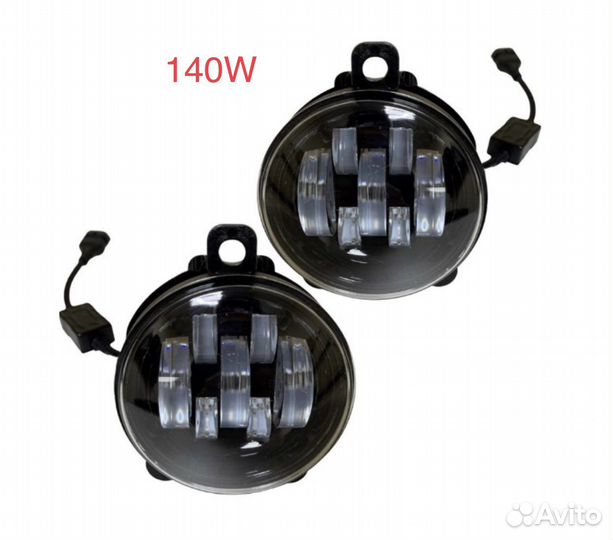 Противотуманки 140W Led Газель, Нексия,Нива,Приора