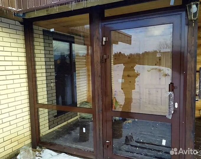 Дверь пвх алюминий(входная группа)