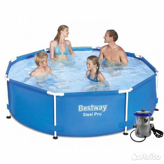 Каркасный бассейн 244х0,76 м с фильтр-насосом