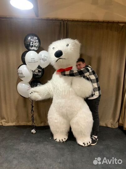 Белый мишка поздравление