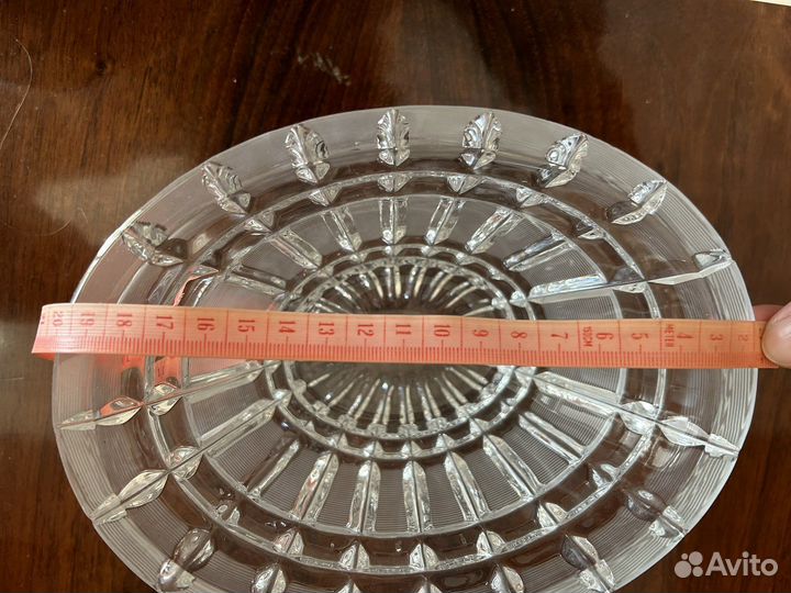 Салатник тарелочка хрусталь СССР новые