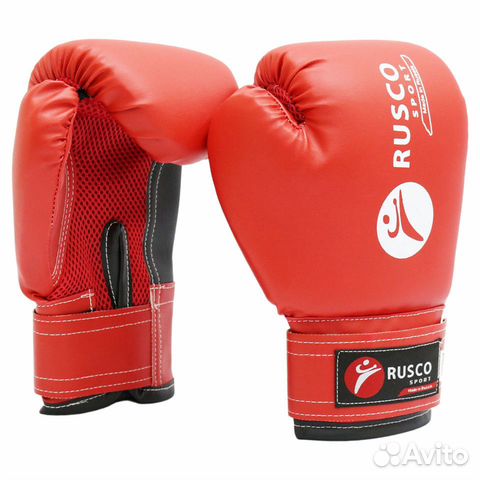 Перчатки для бокса Rusco Sport красные (8 oz)