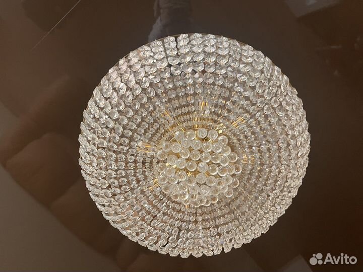 Люстра потолочная хрустальная