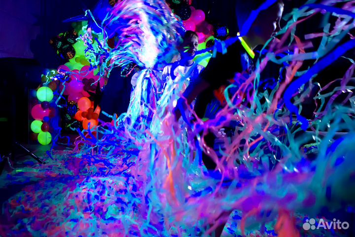 Фольгированное шоу, неоновое шоу, мармелад шоу