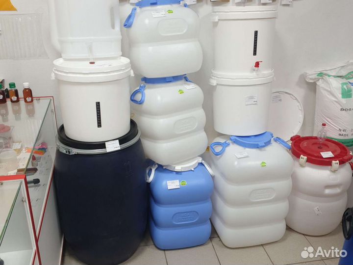 Бочка пищевая пластиковая для брожения