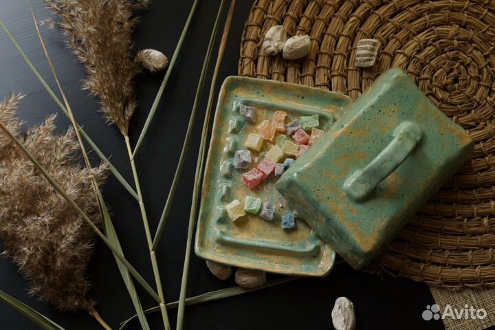 Масленка керамика, ручная работа