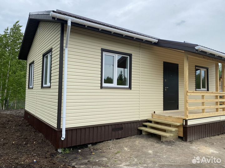 Каркасный дом под ключ 6х8, 6х9