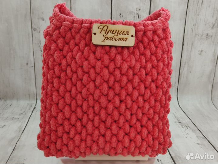 Сумка цвета персик