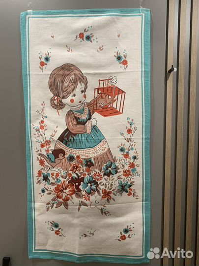 Набор кухонных льнянных полотенец СССР