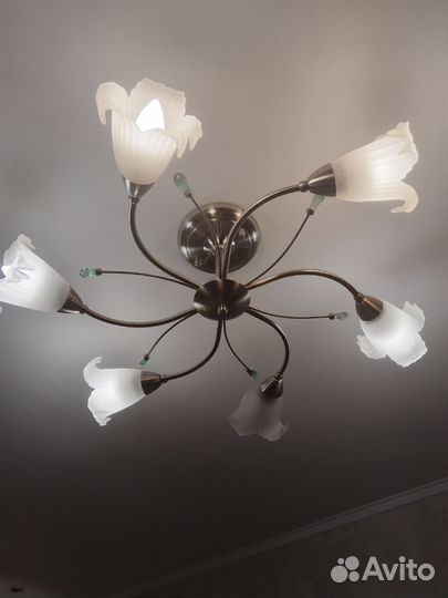 Люстра потолочная бу